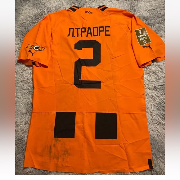 SHAKHTAR DONETSK 2022/23 MATCH WORN JERSEY LASSINA TRAORE #2 Ukrainian PL🇺🇦 - Picture 2 of 2